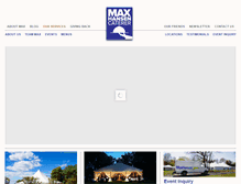 Tablet Screenshot of maxhansencaterer.com